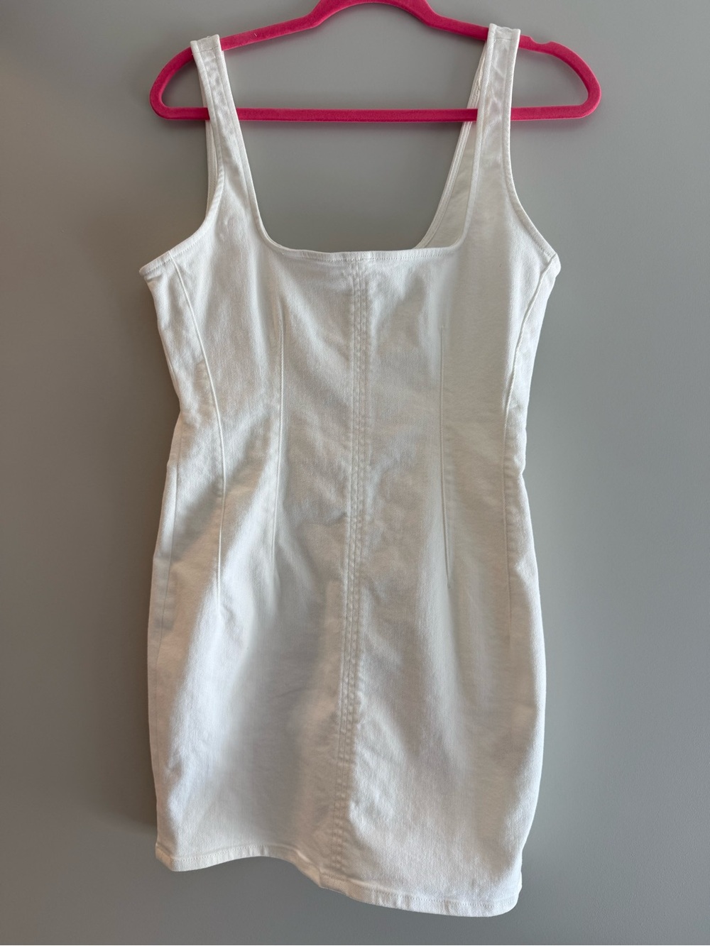 Good American White denim Mini Dress
